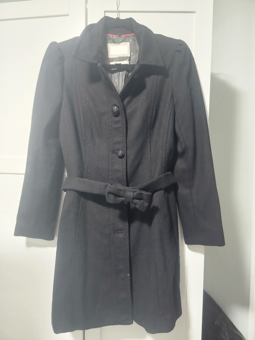 Banana Republic Black Belted Trench Coat